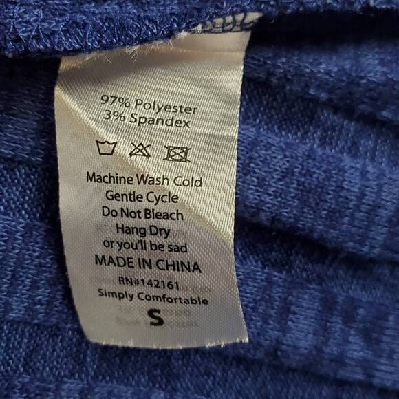 Lularoe Midi Dustrer Size S Open Lightweight Long Line Navy Blue Ribbed Coverup - Picture 5 of 9